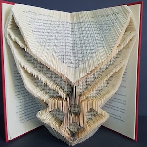 Origami/Folded Book Art Air Force Pattern