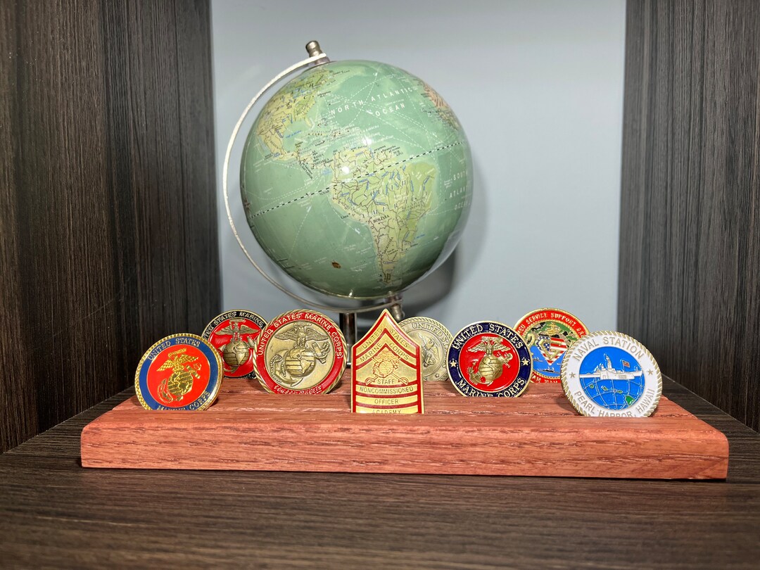 Command Coin Displays Military Coin Display, Challenge Coin Display - Etsy