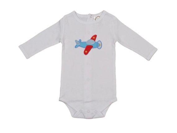 Baby Boy or Girl Airplane Bodysuit, Baby White Bodysuit Coming