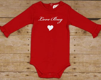 Valentine's Day Love Bug Bodysuit