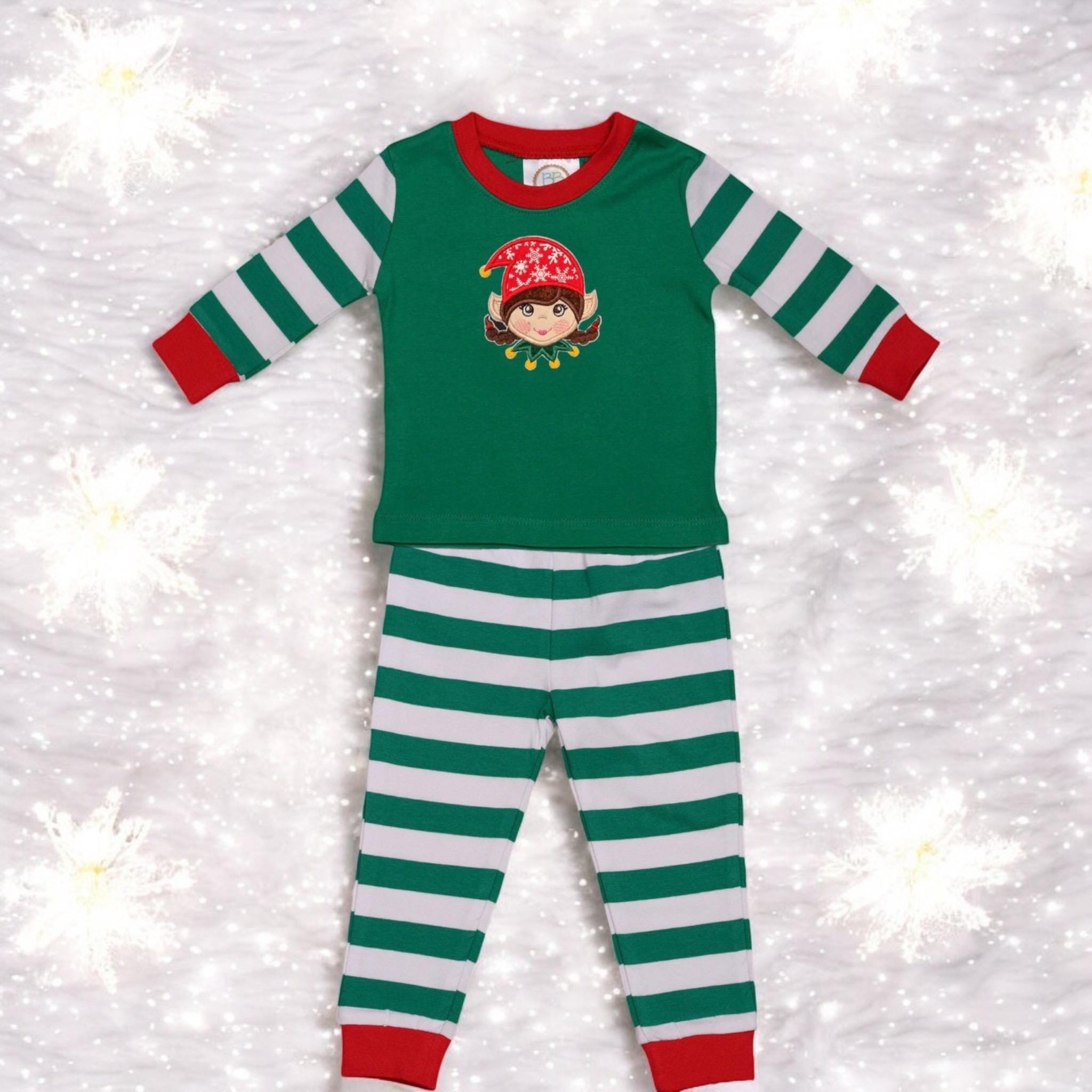 Baby girl elf pajamas hotsell