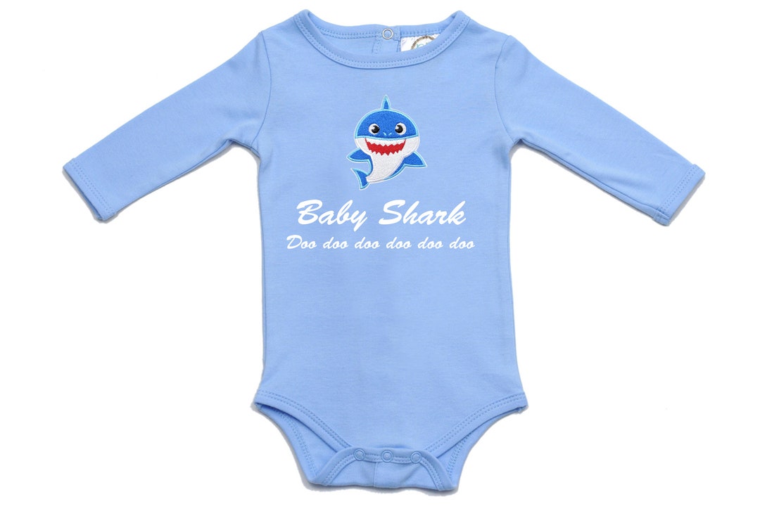 Custom Baby Shark, Baby Shark Bodysuit, Baby Shark Birthday, Shark