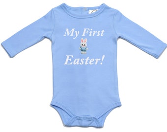 Boy Blue Easter Bunny Outfit, 1st Easter, Easter outfit, Custom Easter boy outfit, Easter Bodysuit, 1st Easter, Easter gifts, Easter clothes