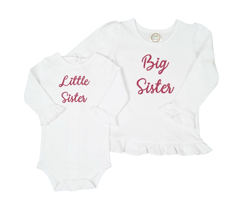 Custom Big Sister Little Sister bodysuit Little Sister Big Sister shirt personalized baby outfit