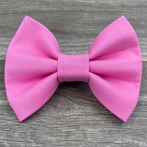 Pink Dog Bow Tie, Valentine&#39;s Day Bow Tie, Wedding Bow Tie, Easter Bow Tie