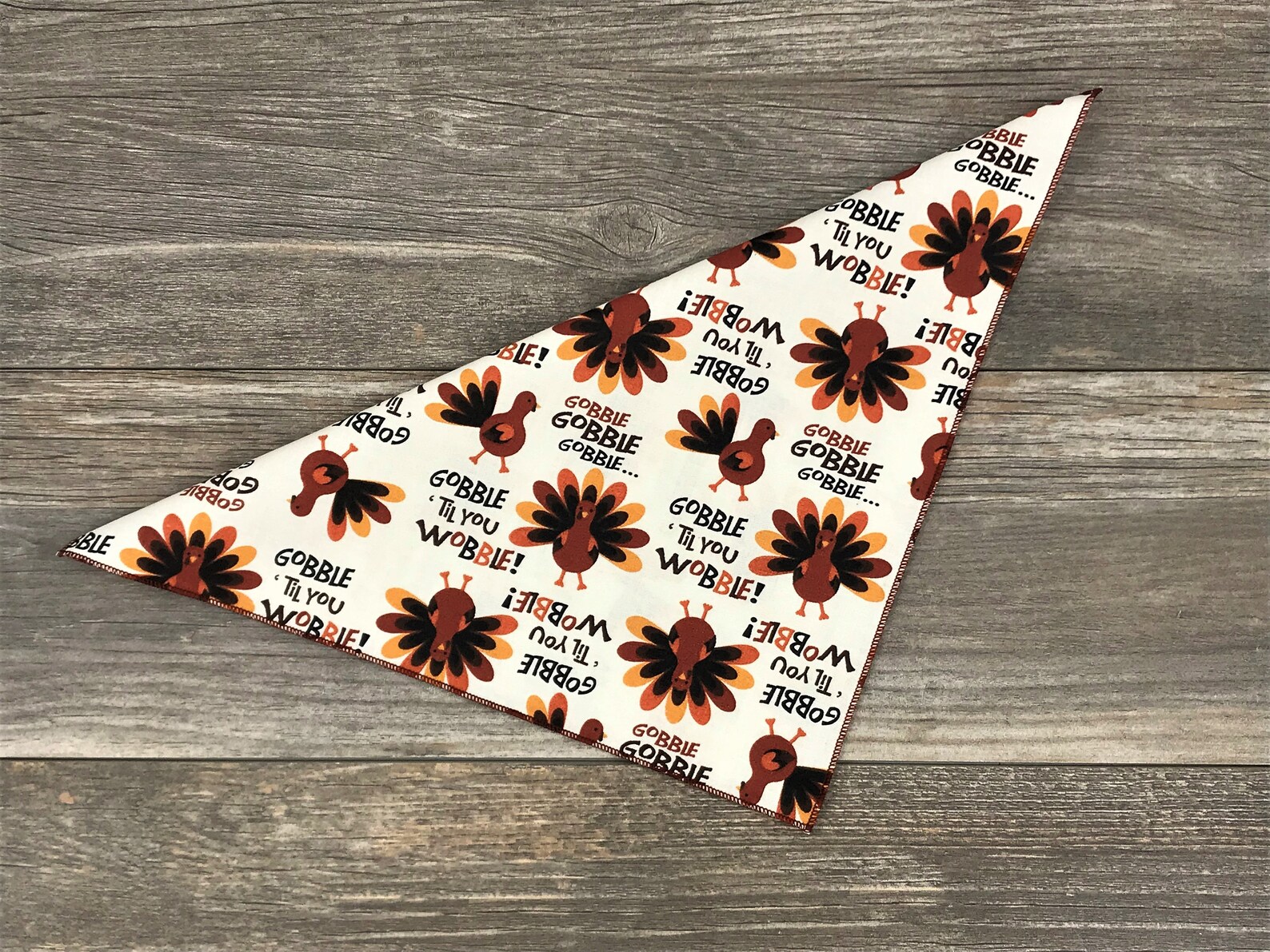 Thanksgiving Tie on Dog Bandana Turkey Dog Bandana Gobble Etsy