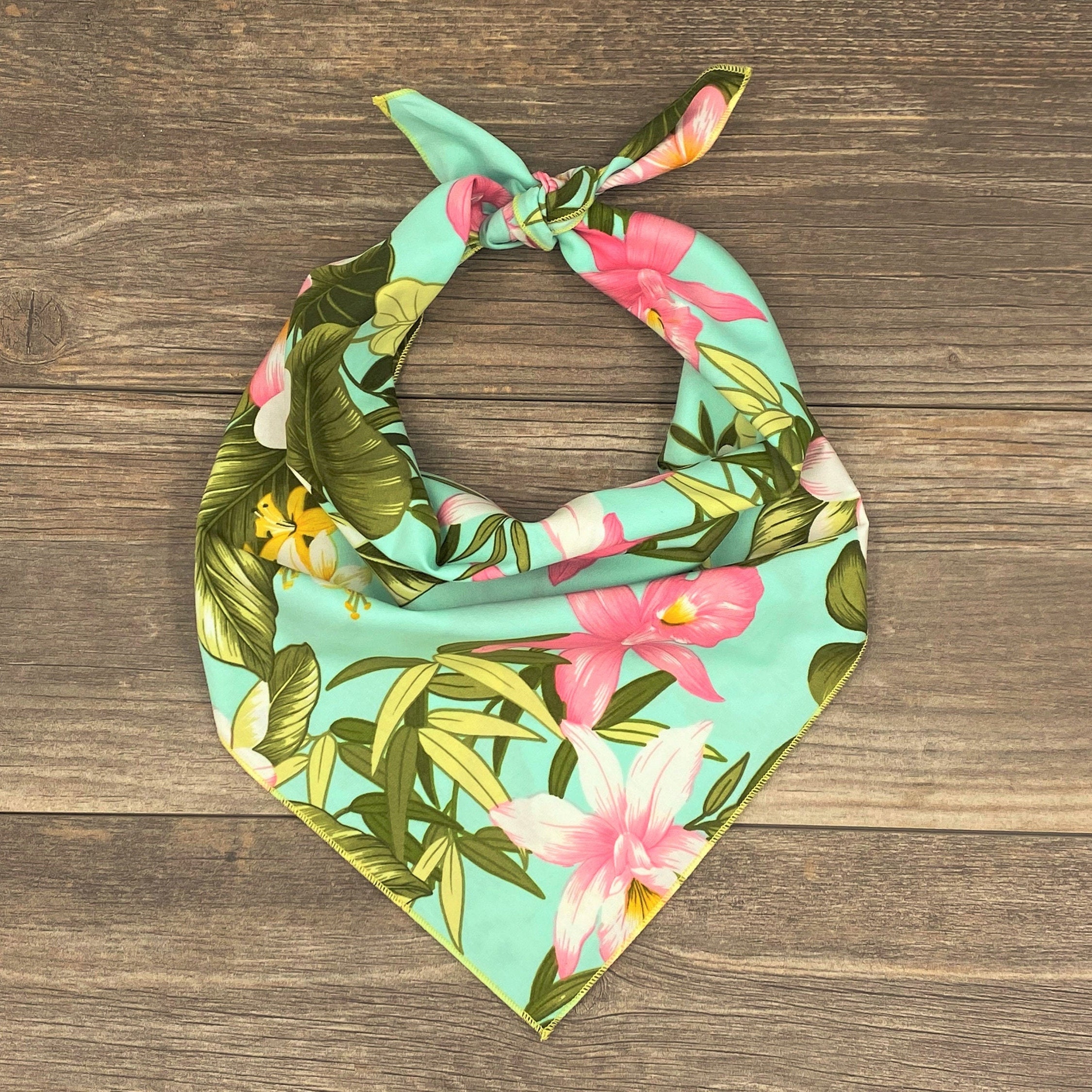 Summer Dog Bandana Hawaiian Dog Bandana Tie On Dog Bandana Etsy