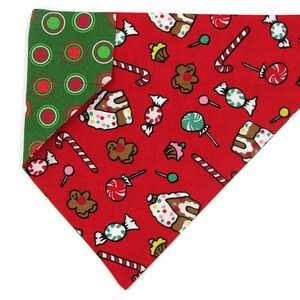 Diapositiva en perro Bandanas Tamaño S Pastel de impresión de poli algodón puntos blancos Naranja