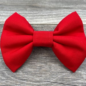 Red Dog Bow Tie, Christmas Bow Tie, Valentine's Day Bow Tie, Wedding Bow Tie