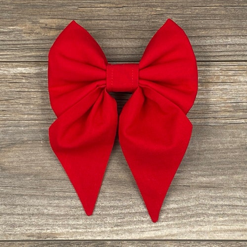 Valentine Sparkle Heart Girl Dog Collar Bowsailor Bowred & Etsy