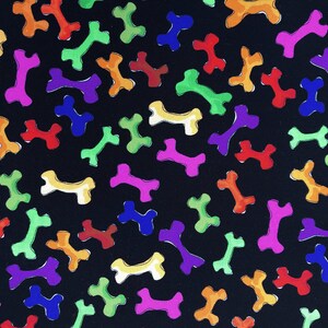 Dog Bone Tie on Dog Bandana, Colorful Bones Dog Bandana, Puppy Bandana ...