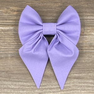Purple Dog Collar Bow, Easter Collar Bow, Spring Collar Bow