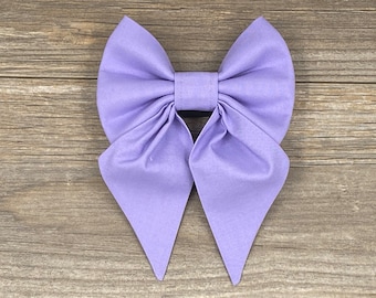 Purple Dog Collar Bow, Easter Collar Bow, Spring Collar Bow