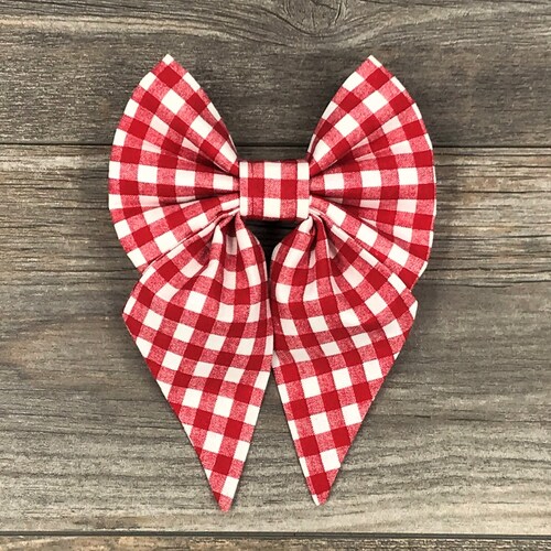 Floral Daisy Girl Dog Collar Bow Sailor Bow White Daisies Etsy