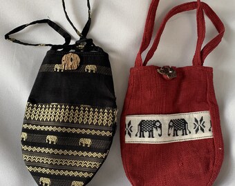 Thai Lady bag with elephant design