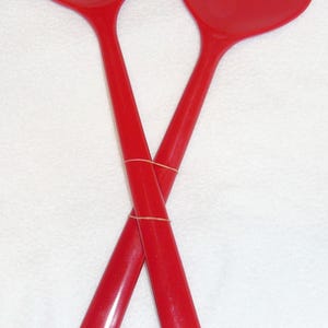 Melamine Salad Server juego de 2 (rojo)