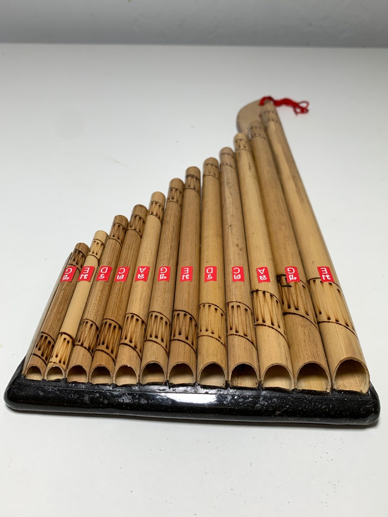 Panpipe Wot Thai Isan/lao Bamboo Flute Harmonica Traditional Etsy