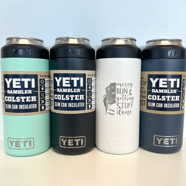 Yeti 12 oz Slim Can Colster with FREE Laser Engraving | Slim Can Insulator