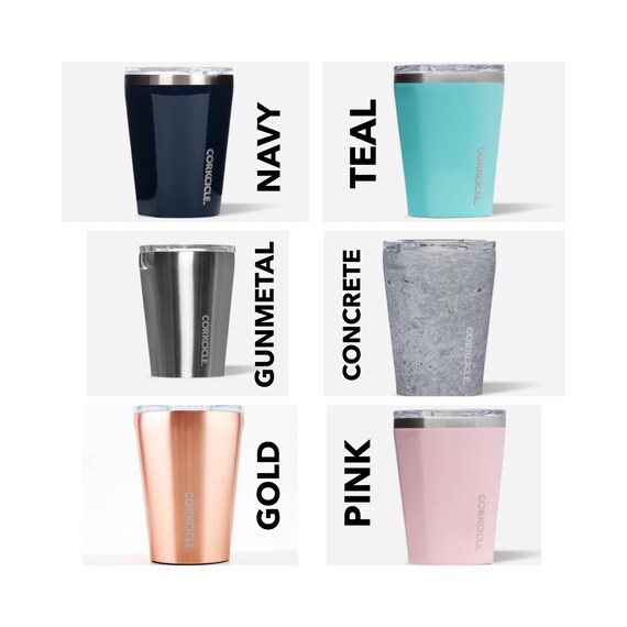 12 oz. Corkcicle Tumbler With FREE Vinyl Decal Personalization Etsy