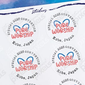 Pure Worship 2025 Special Convention Stickers (2 sizes available)