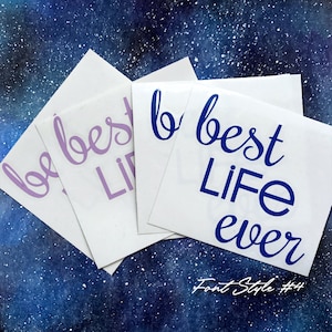 Best Life Ever Decal Sticker