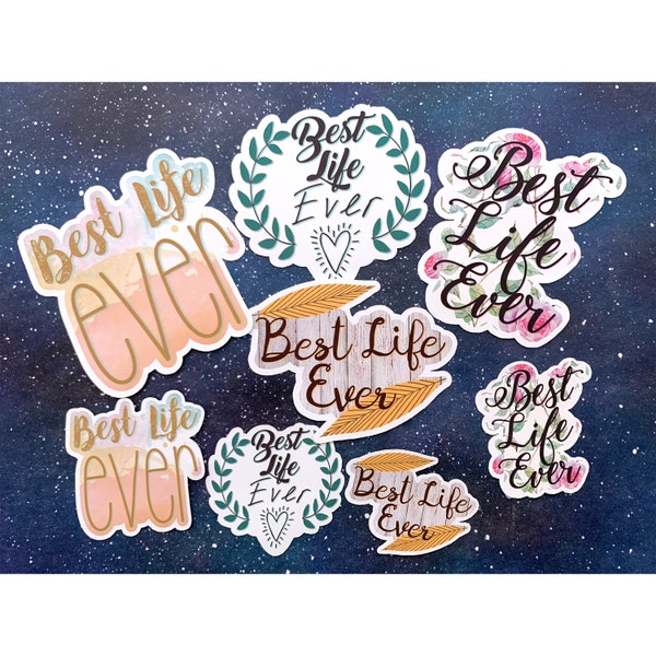 NEW! Best Life Ever Die Cut Stickers