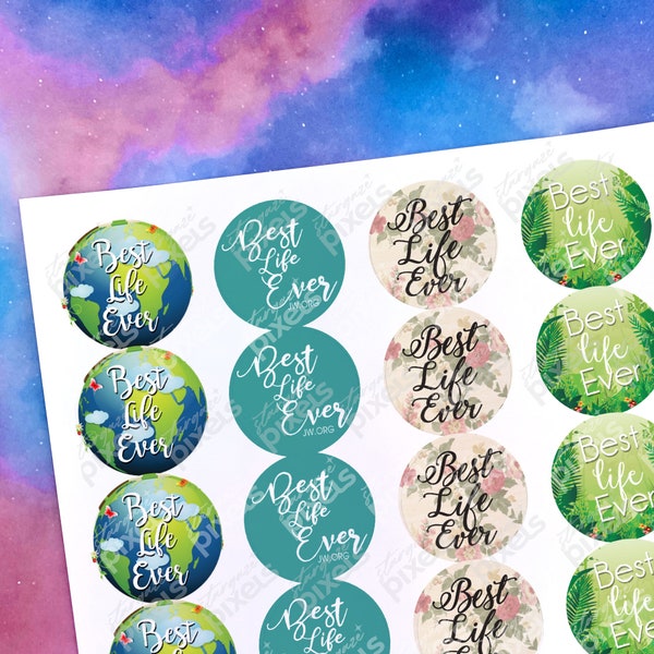 New! Best Life Ever Stickers (pack of 24)