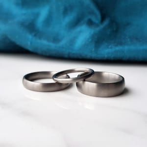 Titanium wedding band personalized 2mm, 3mm, 4mm, 5mm, 6mm