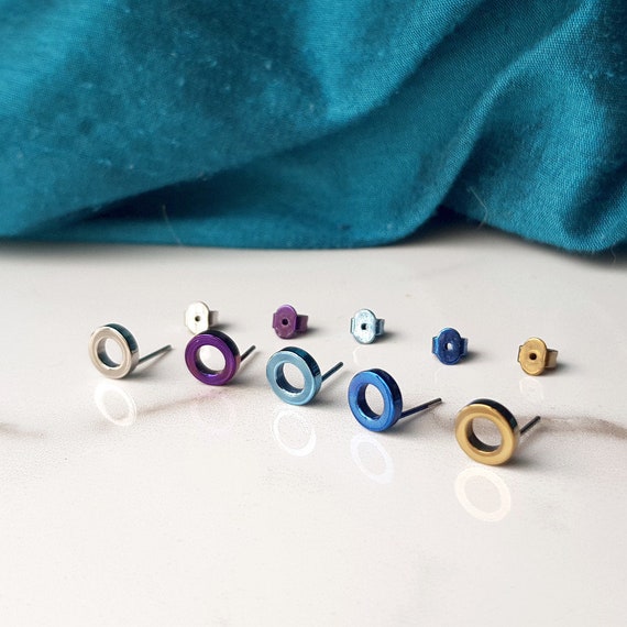 Solid titanium shop earrings