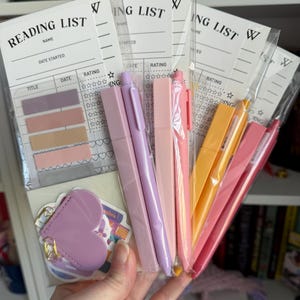 Kit de anotaciones de libros: reseñas, pestañas, resaltador y pegatinas