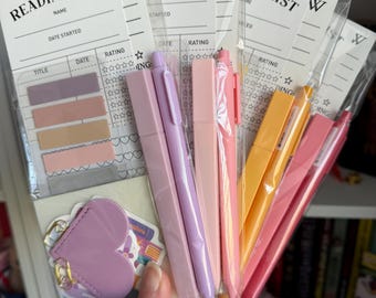 Buchkommentar-Kit: Buchbesprechung, Tabs, Textmarker, Aufkleber