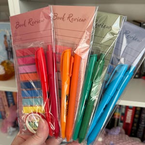 Mini Annotation Kit: Book Review, Tabs, Highlighter, Pen
