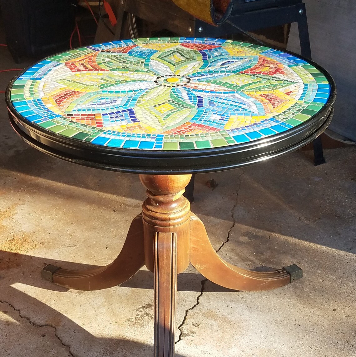 Mosaic Indoor/Outdoor 24in Table Etsy