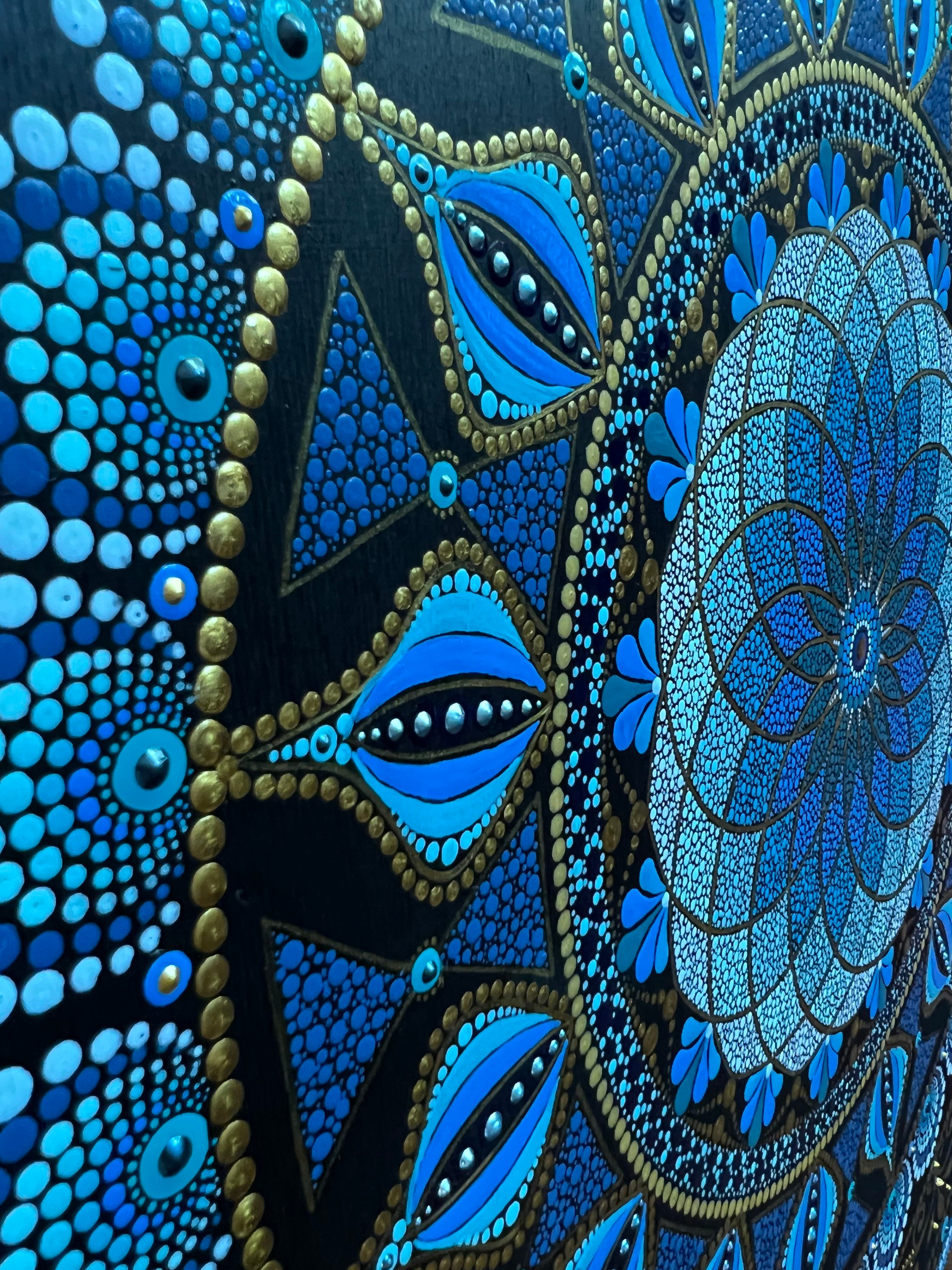 Feb. 7th 6 pm- Mandala Dot Painting Class- The Blue Dahlia, 800