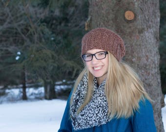 Slouchy Hat *soft warm thick alpaca*