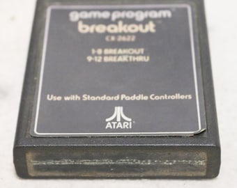Vintage Breakout Atari 2600 TV Video Game Cartridge CX2622 for Paddle Controller