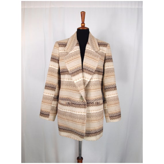 90's Braetan South West Blanket Wool Blend Blazer - image 1
