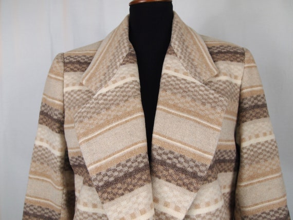 90's Braetan South West Blanket Wool Blend Blazer - image 3