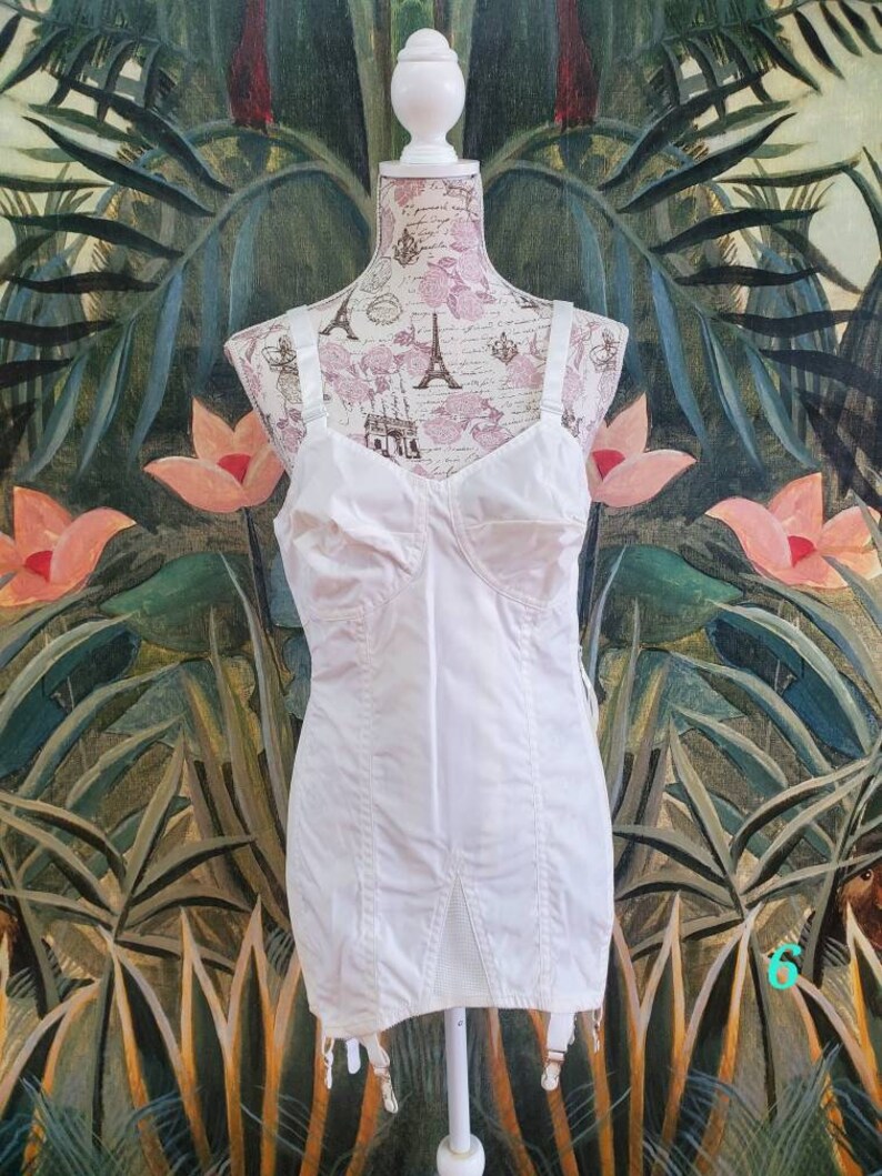 Vintage All in One Girdle Shapewear Side Zipper 36B Skirt Etsy India