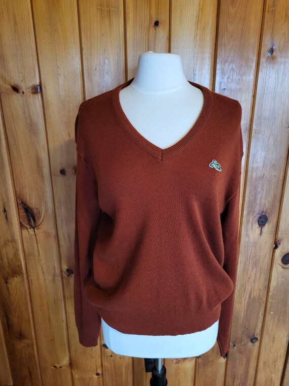 Vintage 70s pullover sweater Garan XL with tiger