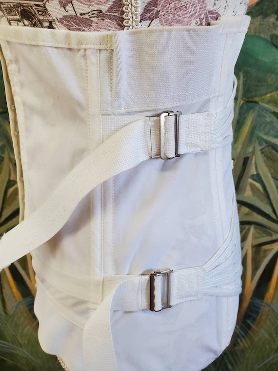 Vintage 1940s girdle shapewear deadstock corset s… - image 3