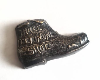 Antique victorian boot tape measure holder without tape measure