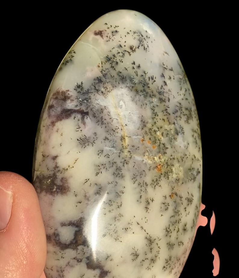 WHITE Dragon Dendritic OPAL image 1
