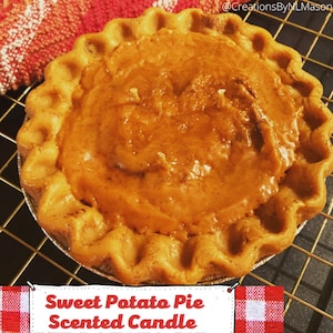 Hand poured Sweet Potato Pie Scented Soy Candle