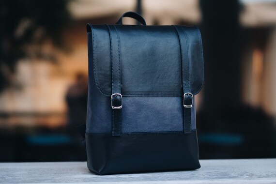 Backpack Donne Fatte A Mano Casual Zaino In Pelle Donne Etsy