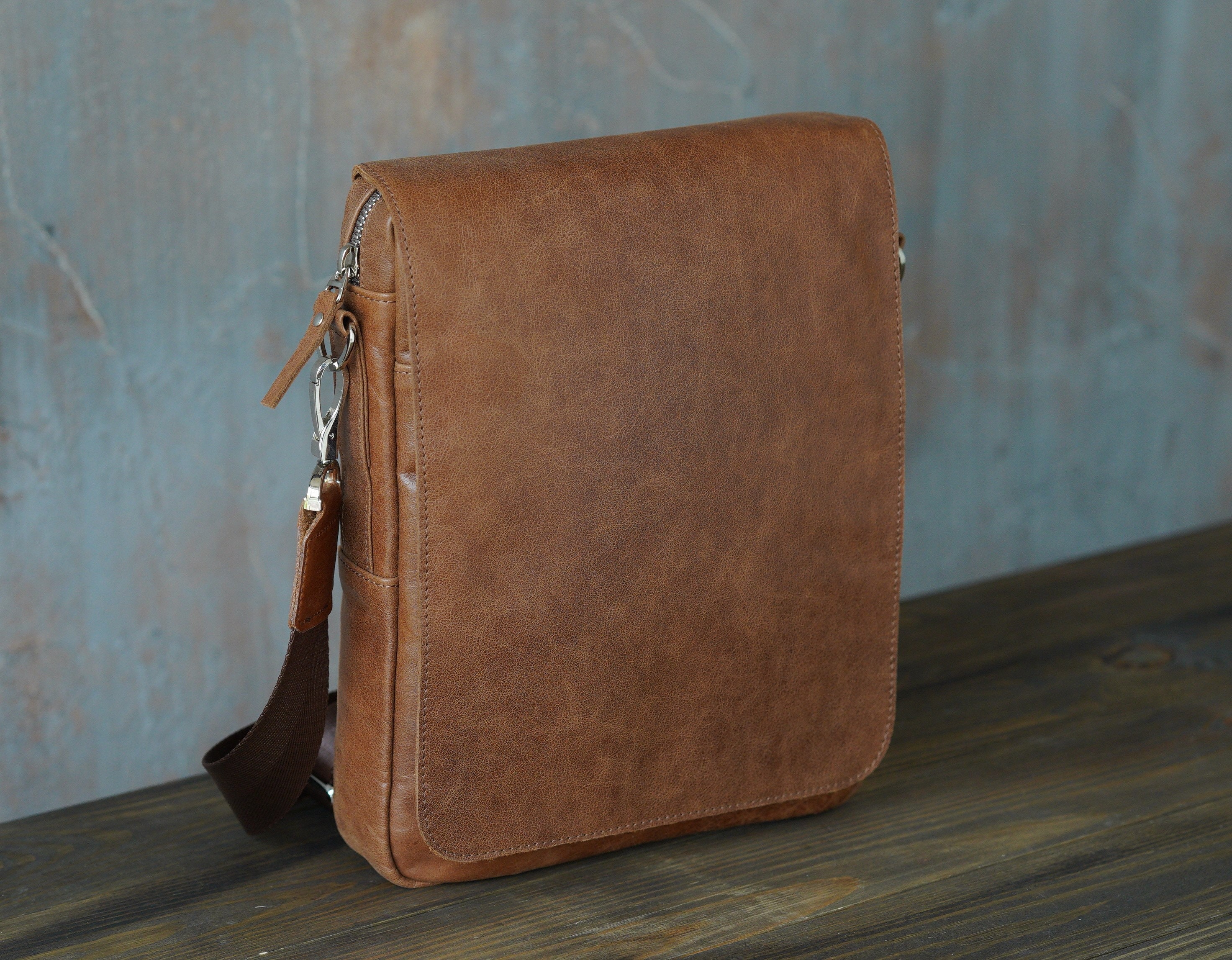 Mens shoulder bag Men's crossbody bags Leather shoulder Etsy