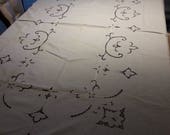 Vintage Madeira Linen Tablecloth and Napkins Cutwork Embroidery Wedding Decor Handstitched Banquet Cloth Antique Linen Farmhouse