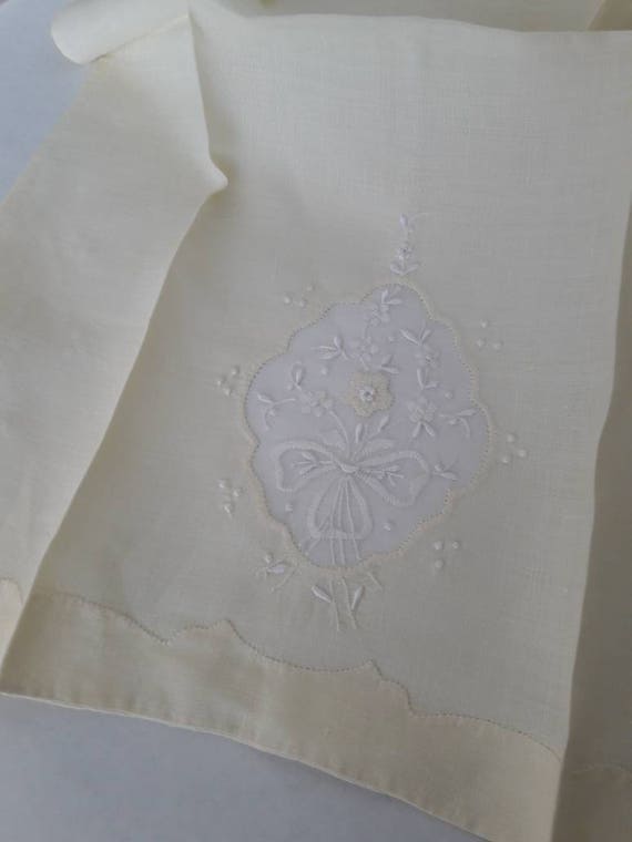 Set of 7 Hand Embroidered T-Towel Pies