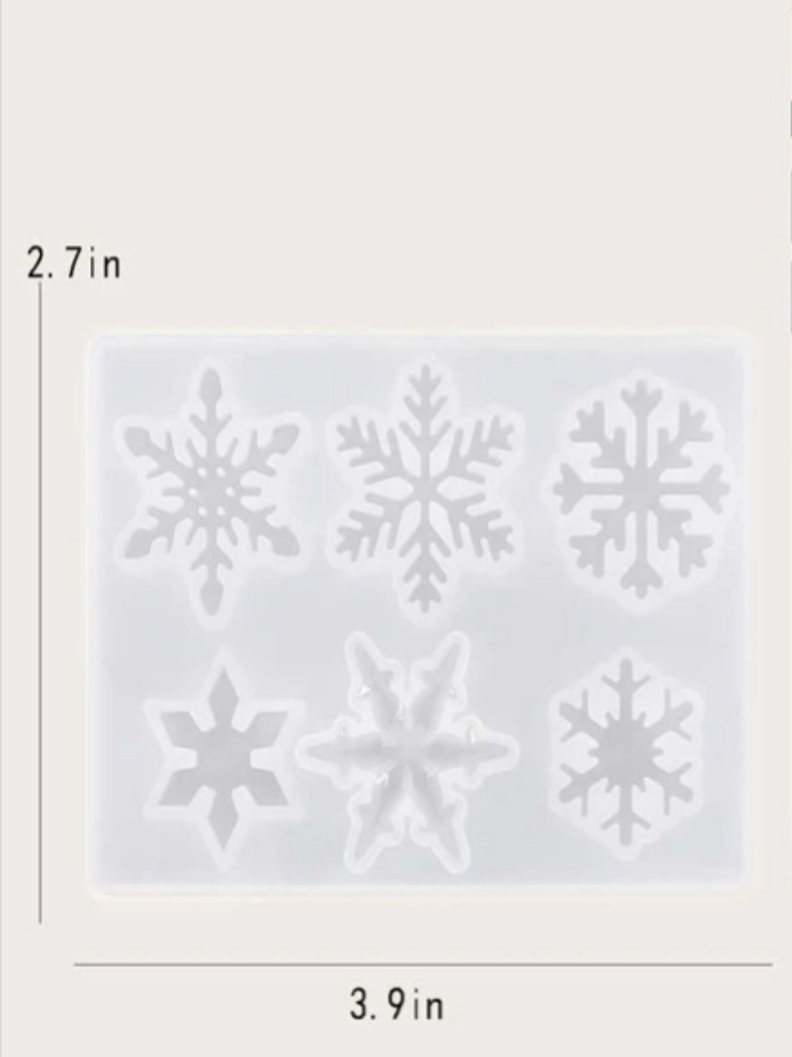 UV Resin Snowflake Mold / Snowflake Candy Mold / Snowflake Etsy