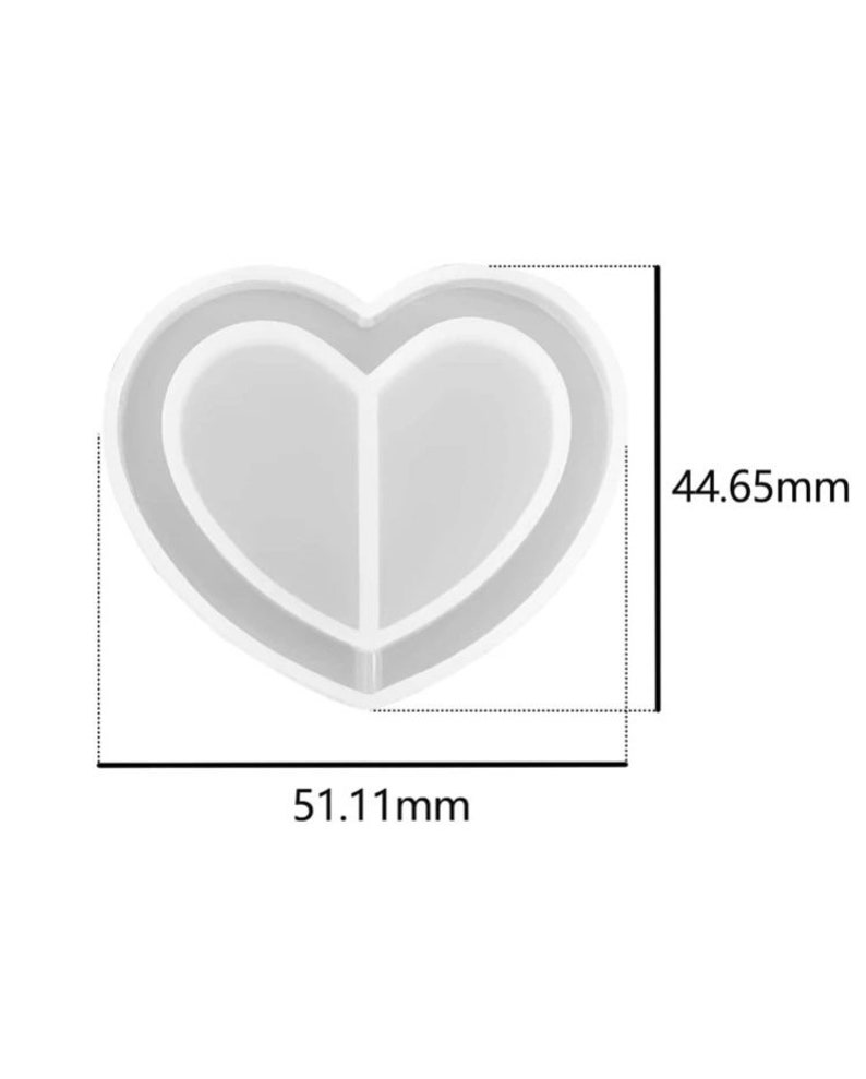 Heart Shaker Silicone Mold / Custom Fidget Toy / Resin Craft / Etsy